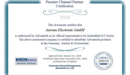 Offizieller Advantech Premier Channel Partner in der DACH-Region