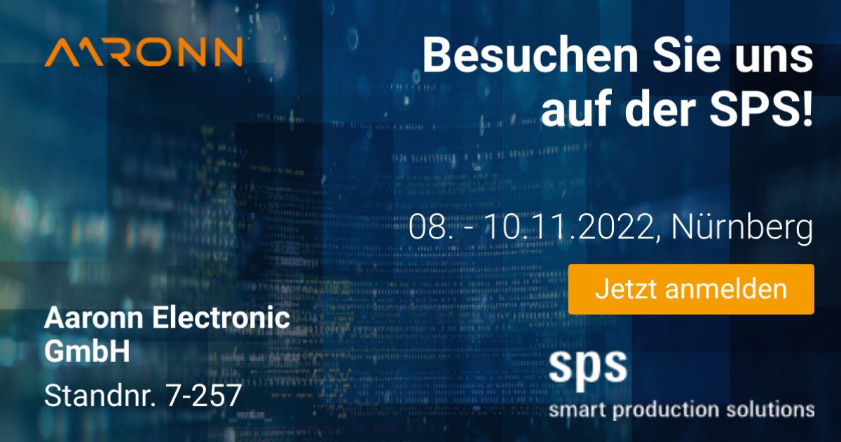 You are currently viewing Aaronn Electronic at the SPS Messe 2022 in Nuremberg