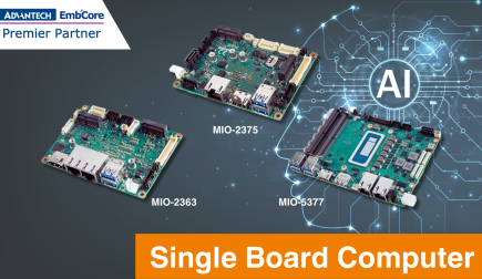 Single board computer for AI tasks: Advantech MIO-2363, MIO-2375, and MIO-5377 