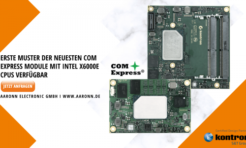 ERSTE Muster DER NEUESTEN COM Express Module mit Intel X6000E cpus VERFÜGBAR